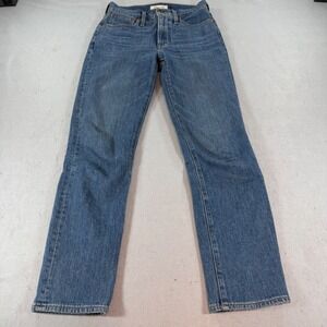 Madewell Perfect Vintage Jeans Womens 24 High Rise Tapered Blue
